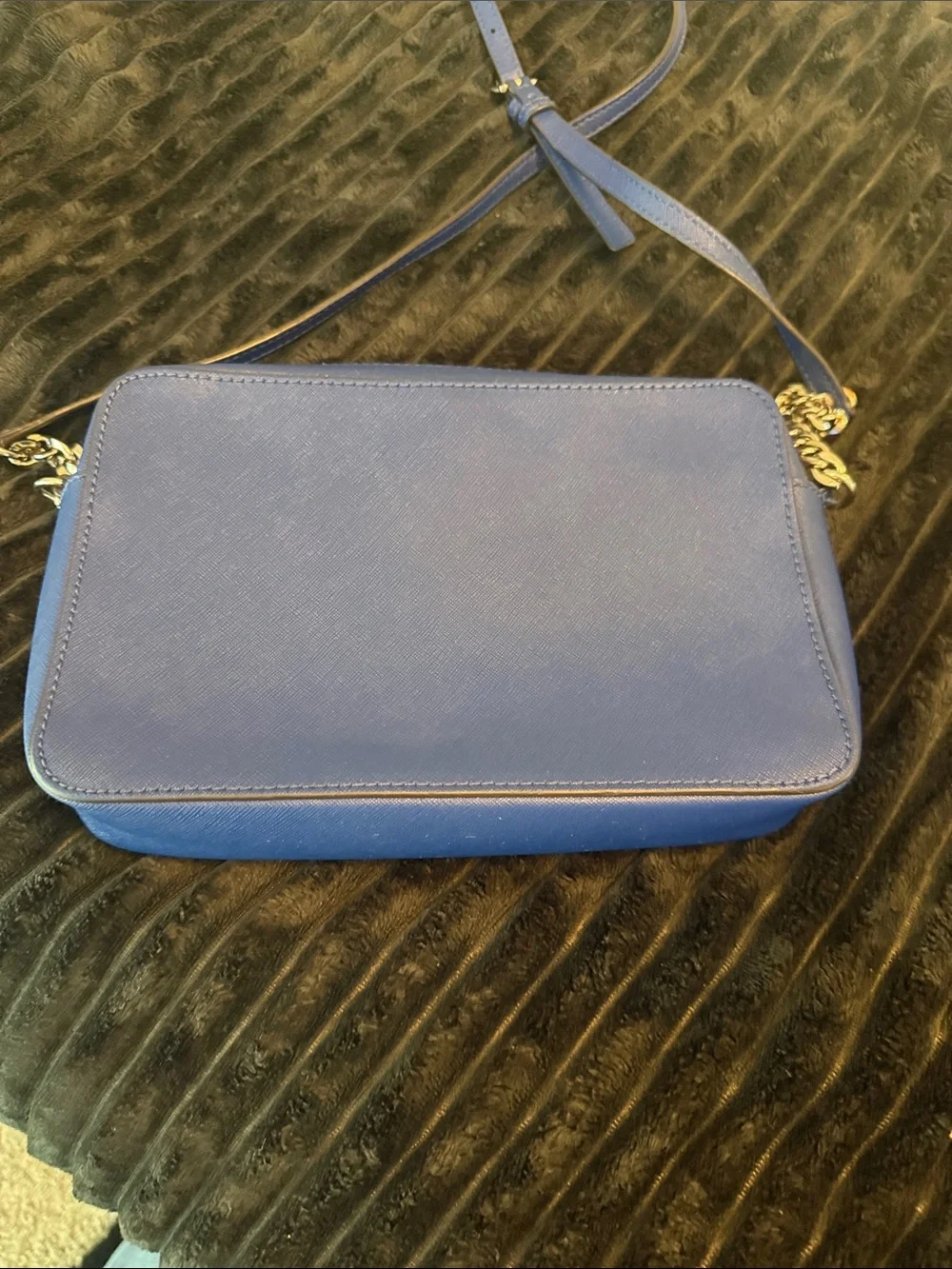 Michael Kors Royal Blue Saffiano Crossbody Bag